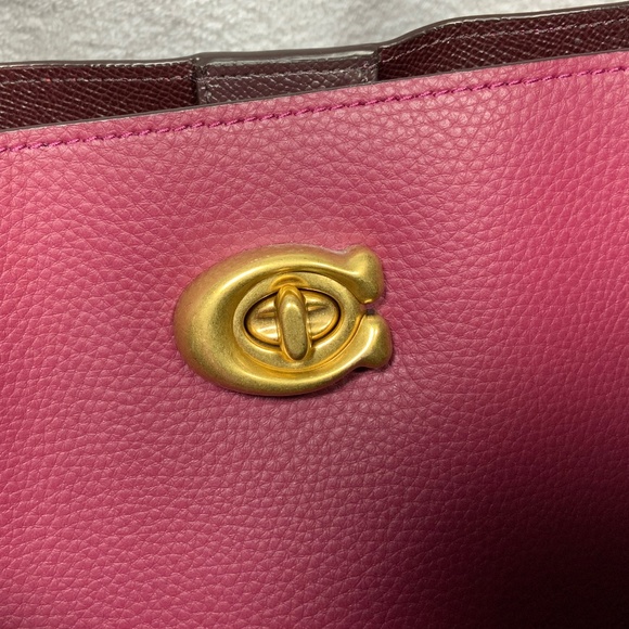 Coach Willow Color block Tote C0691 - Picture 4 of 14